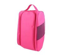 mophrati Bolsa para Zapatos de Golf Duradera, Organizador portátil con Cremallera para Guardar Zapatos de Viaje para Deportes, se Adapta a la mayoría de los, Rosa roja, 31.5 x 22 x 12.5 cm