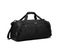 mophrati Bolsas de Gimnasio para Hombre, Bolso de Hombro portátil de Sarga de poliéster, Bolso de Hombro portátil de Gran Capacidad de 40L, Bolso Deportivo para Lona, Negro