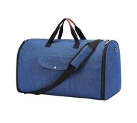 mophrati Bolsas de Lona para Ropa, solución de Embalaje, artículos personales organizados con Correas de Hombro Desmontables, para Hombres y Mujeres viajeros, Maletas Colgantes, Azul, 57x26x32cm