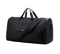 mophrati Bolsas de Lona para Ropa, solución de Embalaje, artículos personales organizados con Correas de Hombro Desmontables, para Hombres y Mujeres viajeros, Maletas Colgantes, Negro, 57x26x32cm