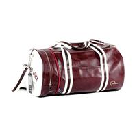 mophrati Bolsas de viaje de gran capacidad, fáciles llevar, viajes largos y robustos, cómoda bolsa entrenamiento baloncesto con impresión PU, Burdeos