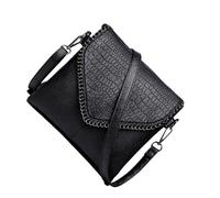 mophrati Bolso Bandolera con Estilo - Sin Hilos Sueltos Capas con Cremallera Suave para una fácil organización Bolsas de Mensajero de PU Hombro, Negro-S