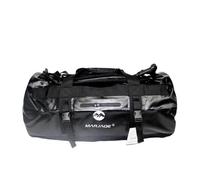mophrati Bolso de lona impermeable para exteriores, sillín seco, equipaje, bolsas de almacenamiento malla PVC, bolso mano, motocicleta, viaje, Camping, Negro, 30L