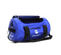 mophrati Bolso de lona impermeable para exteriores, sillín seco, equipaje, bolsas de almacenamiento malla PVC, bolso mano, motocicleta, viaje, Camping, Azul, 60L