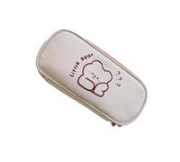 mophrati Bonito Estuche para lápices, estacionario organizado con un Toque de ternura, diseño Bonito, Estuche para lápices para Mujer de Gran Capacidad, Oso pensante