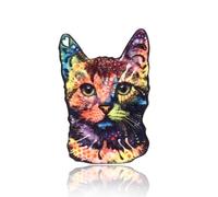 mophrati Broches de dibujos animados adorables gatos animales estampado Floral Estilo Vintage alfileres de solapa DIY Craft Clips ropa niños niñas adornos, M3