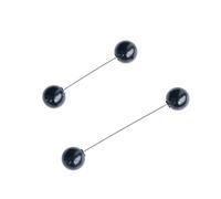 mophrati Broches Prendedores Clips de seguridad de perlas simuladas Bufanda fija doble cabeza Accesorios ropa Decoraciones cuello solapa, tipo 3