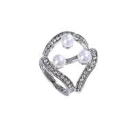 mophrati Bufanda Anillo Clip Elegante Chal Hebilla Titular Broche Pin decorativo Boda Mujer Bufandas Sujetador Hebillas fijas