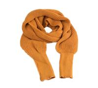 mophrati Bufanda larga con mangas para mujer, bufandas tejidas de lana suaves, transpirables y elegantes, duraderas y a la moda, Amarillo