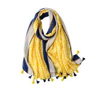 mophrati Bufanda suave y cómoda para mujer hecha con poliéster, bufanda femenina de invierno, bufandas de verano para mujer, chales, regalos, amarillo