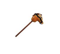 mophrati Caballo de Peluche Hobby Horse, Juguete de Palo con Efectos de Sonido, trae alegres Aventuras de relinchos Reales para Que los niños jueguen. Palo de , marrón Claro , Caballo 3