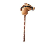 mophrati Caballo de Peluche Hobby Horse, Juguete de Palo con Efectos de Sonido, trae alegres Aventuras de relinchos Reales para Que los niños jueguen. Palo de , marrón Claro , Caballo 4