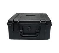 mophrati Caja de Almacenamiento de Llaves, Estuche rígido, Organizador de Herramientas portátil, contenedor Impermeable, Equipo doméstico Multifuncional, Negro, 28 x 24.3 x 13.1 cm