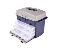 mophrati Caja de Aparejos de Pesca compacta y Ligera, Estuche de Almacenamiento de Herramientas con Tapa Transparente, Organiza cebos, señuelos, eslabones giratorios, Cuentas,