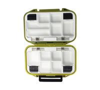 mophrati Caja de Aparejos Syurdy, Cajas de plástico duraderas para carretes Carpa, Organizador Multifuncional, Caja Almacenamiento, Accesorios para BaitContainer, Herramientas, S Verde Oscuro
