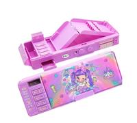 mophrati Caja de lápices Multifuncional con deformación y Cerradura de combinación, Regalos prácticos, Caja de lápices con Cerradura de combinación de deformación, Tipo 1