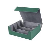 mophrati Caja de tarjetas magnética compacta y elegante para profesionales de negocios, tarjetero PU, cajas tarjetas magnéticas, almacenamiento, estilo 5