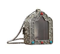 mophrati Caja Gawu tibetana con colgante de amuleto budista, exquisito collar con amuleto para guardar figuras de Buda y objetos de protección, colección de joyas religiosas