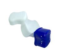 mophrati Caja portátil para dentaduras postizas, fabricada en PE y liviana, previene la contaminación y mantiene seguras las dentaduras postizas, caja de almacenamiento de dientes Fkaqe, inodoro