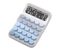 mophrati Calculadora de Interruptor mecánico portátil para cálculo numérico de Bac, Resistente, Color Morado Degradado, Azul Degradado, 16 x 11.5 x 3 cm