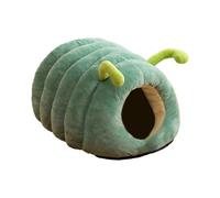 mophrati Cama portátil cálida para Gatos y Cachorros Que Garantiza un Lugar para Relajarse y un Nido Interior con cojín en Forma de Oruga Que no se deforma.
