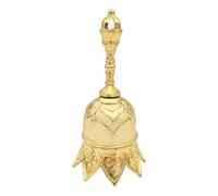 mophrati Campana de boda con sonido alto y claro. Timbre telefónico de aleación de latón con manivela, ideal para bodas y juegos, dorado