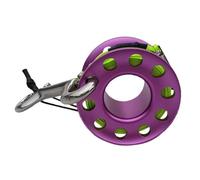 mophrati Carrete de Buceo ABS con Clip de latón, Resistente a la corrosión, Longitud de línea de 15 m, Carrete de Pesca de exploración de Corta Distancia,