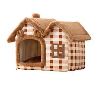 mophrati Caseta para Animales pequeños Completamente Cerrada, cómoda y acogedora para Dormir en una Cama Nido, casa para Gatos, Camas para Perros, caseta para Animales pequeños Completamente Cerrada,