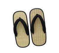 mophrati Chanclas de playa portátiles, ligeras, informales y cómodas, para eventos extravagantes, zapatos japoneses, Geta es una opción de regalo, chanclas de playa portátiles, Negro, 40 41