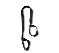 mophrati Colchoneta de Yoga Correa de algodón Deportes Ajustables Multifuncional Bolsa de Fitness sólida Portador Cuerda Tote Correas de Ejercicio 2 Bolsillos, Negro