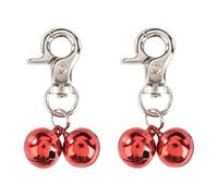 mophrati Colgante de productos duraderos para mascotas, Collar elegante para perros y gatos, colgante de Triple campana, cómodo, amplia aplicación