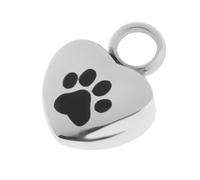 mophrati Colgante de recuerdo con forma de corazón para cenizas, urna, joya duradera para guardar cabello, letras o perfume cerca del corazón para recordar a tu mascota.