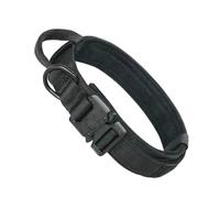 mophrati Collar de Perro Ajustable para Necesidades tácticas Durable para Perros medianos y Grandes - Hebillas Ajustables de Nailon fáciles Limpiar, Negro, Metro