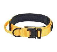 mophrati Collar de Perro Ajustable para Necesidades tácticas Durable para Perros medianos y Grandes - Hebillas Ajustables de Nailon fáciles Limpiar, Amarillo Negro, Metro