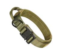 mophrati Collar de Perro Ajustable para Necesidades tácticas Durable para Perros medianos y Grandes - Hebillas Ajustables de Nailon fáciles Limpiar, Verde Militar, Metro