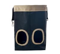 mophrati Comedero de heno Colgante para Mascotas, Lavable, de Lona Negra, con dispensador móvil Duradero para Animales pequeños, ordenado.