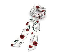 mophrati Cómodas y cómodas bandas para el cabello para mujeres: nunca más te preocupes por el cabello desordenado Banda para larga, fresca y muy pequeña, 142D flor blanca