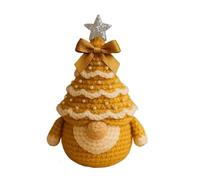 mophrati Conjunto de crochet navideño para adultos y principiantes, hecho a mano, con animales, incluye hilo suave y accesorios, excelente kit para manualidades, Amarillo, Kit de materiales