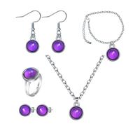 mophrati Conjunto de joyas de collar con estado ánimo para esposa, novia, hija, mamá, niñas y mujeres