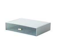 mophrati Conveniente Organizador de Escritorio: almacene eficientemente Suministros de Oficina Organizador Almacenamiento Escritorio plástico Almacenamiento cajones, Azul, 1 cajón