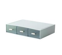 mophrati Conveniente Organizador de Escritorio: almacene eficientemente Suministros de Oficina Organizador Almacenamiento Escritorio plástico Almacenamiento cajones, Azul, 3 cajones