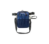 mophrati Conveniente y elegante riñonera con cinturón ajustable para enfermeras, riñonera de tela, bolsa de gran capacidad, colocación de tarjeta de nombre, Armada, <20L