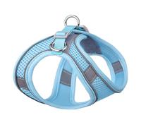 mophrati Correa para el pecho para mascotas, conjunto de correa reflectante ajustable, soporte cómodo, chaleco para caminar, arnés de Control seguro para correr, Halter, Azul
