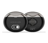 mophrati Cortaúñas eléctrico con almacenamiento. Dile adiós a los restos de uñas para siempre. Cortaúñas eléctrico para personas mayores y niños, Negro