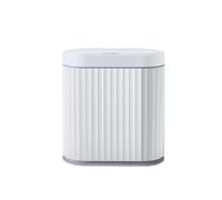 mophrati Cubo de basura totalmente automático sin contacto que viene en un diseño brillante utilizando tecnología de sensor infrarrojo inteligente, cargando gris, 9L