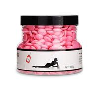 mophrati Cuentas de cera para depilación Pelos no deseados opcionales Suministros para el hogar de terapia multicolor sin papel en latas para brazo pierna, rosa