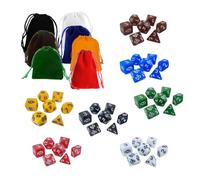 mophrati Dados de Resina Hechos a Mano, Dados multicara, Juguetes educativos para Contar matemáticas, Juegos de rol y Juegos, Divertidos rol multicaras, Regalos Fiesta