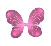 mophrati Delicado Disfraz de Hada Mariposa para niñas. Accesorios de Disfraces para Cosplay, escenarios y carnavales. Disfraz de Hada con alas para Cosplay y carnavales. , Rosa , 35x42cm