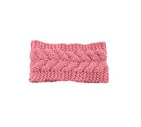 mophrati Diadema Protector de cabeza de invierno con botones Ganchillo Multicolor Ajustable Ancho Cálido Universal Señoras Orejeras, piel rosa