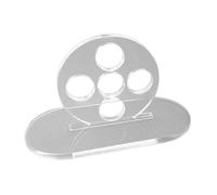 mophrati Dispositivo de Entrenamiento de Golpe Taco Billar Transparente con 5 Agujeros, Innovador para Practicar Golpes Altos, Bajos y Laterales. Ejercitador Golpe